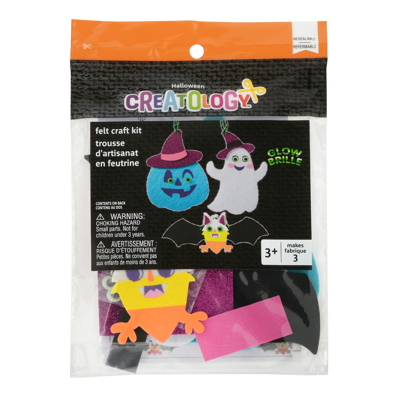 Halloween Glow in the Dark Felt Ornament Craft Kit By Creatology halloween-glow-in-the-dark-felt-ornament-craft-kit-by-creatology